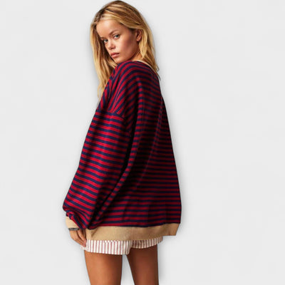 Mary - Oversized Striped Jumper