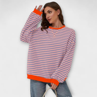 Mary - Oversized Striped Jumper