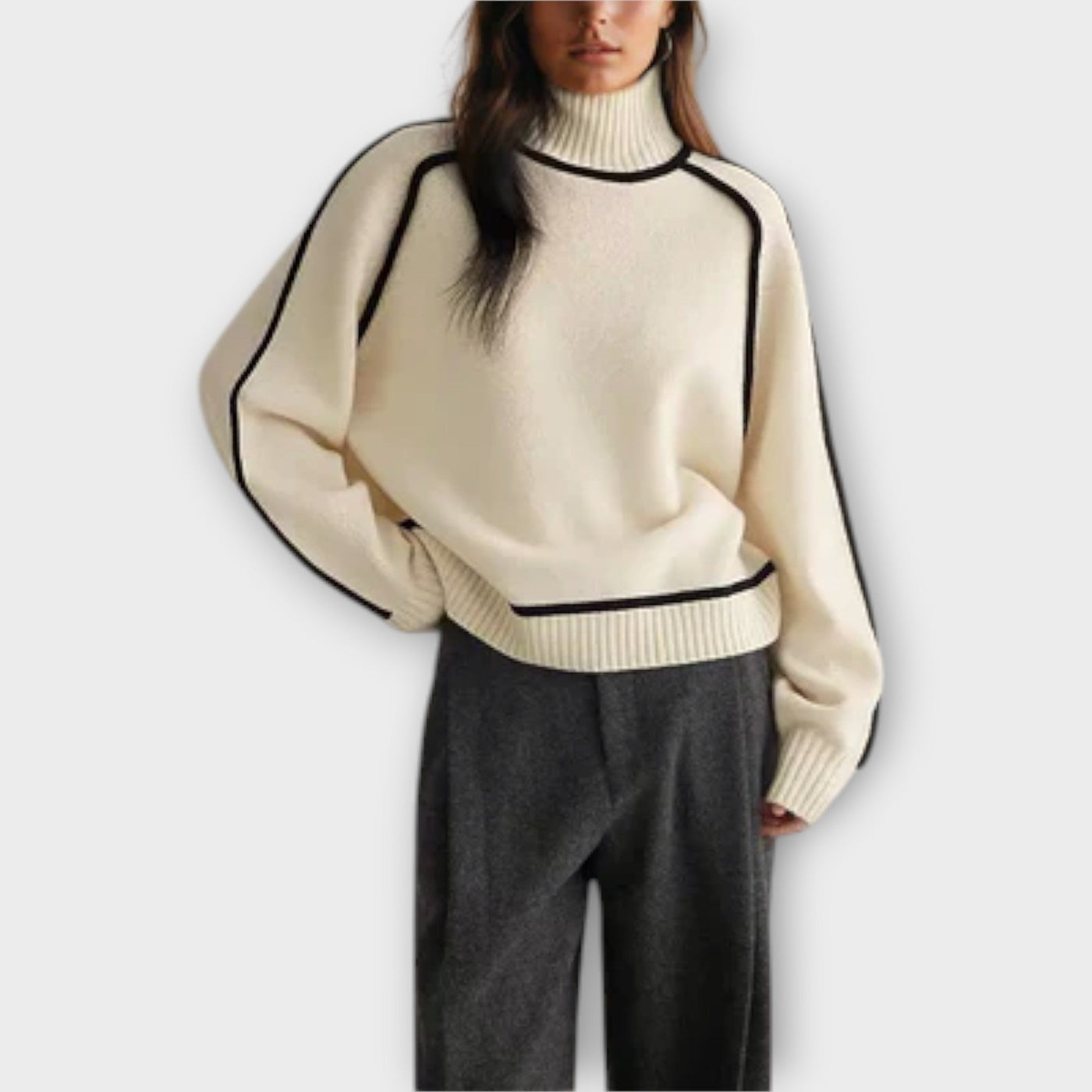 Emilie - Soft and Elegant High Neck Jumper