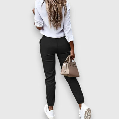 Lina – Slim Fit Jogger Trousers in Business Style