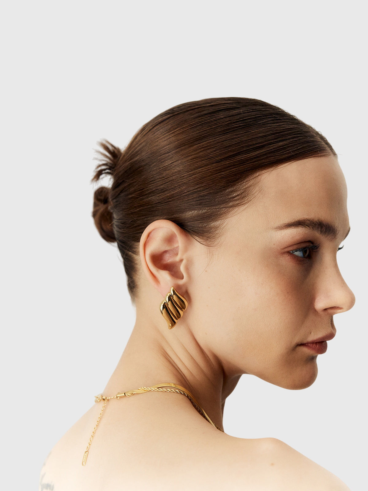 Aitana | Three-Layer Wing-Shaped Earrings