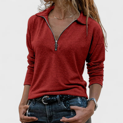 Madonna - Elegant Long-Sleeve Blouse