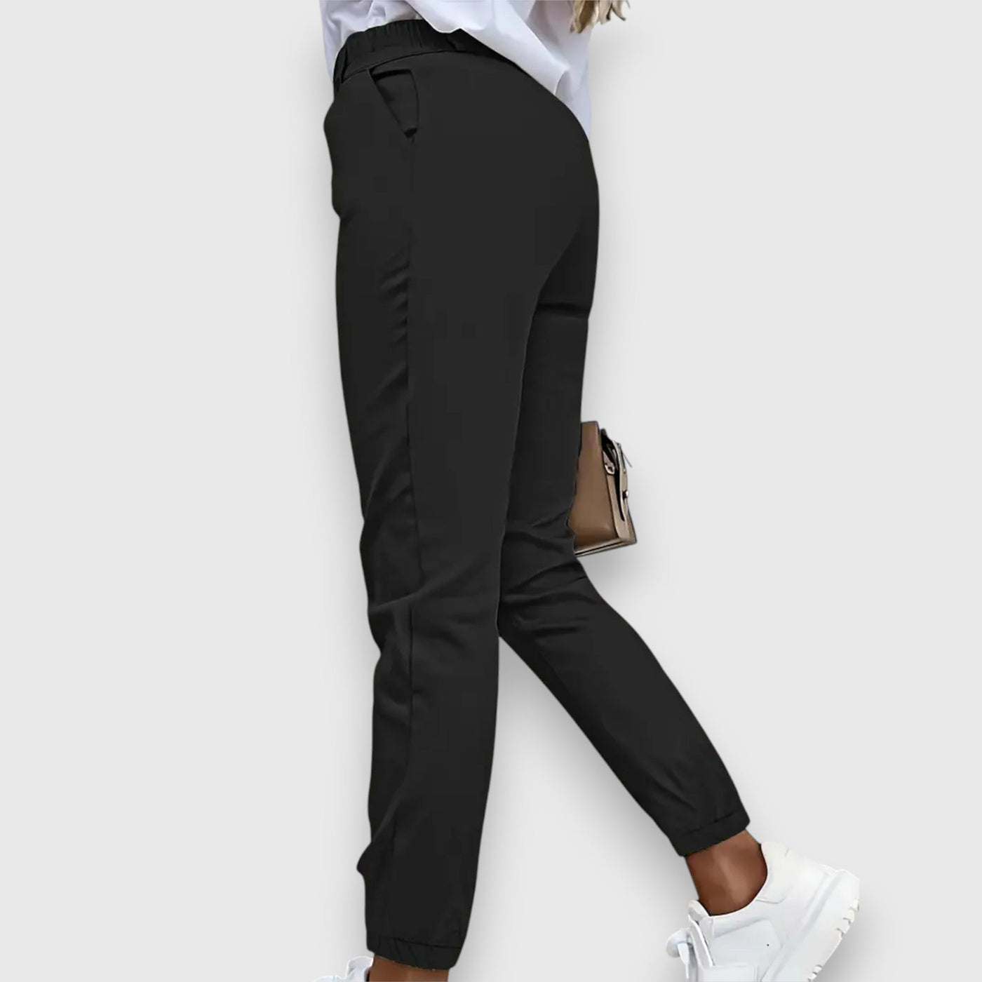 Lina – Slim Fit Jogger Trousers in Business Style
