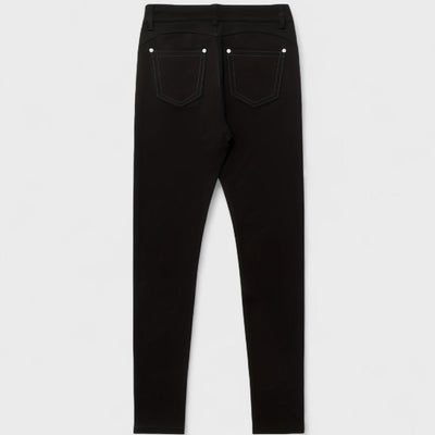 Floriale - Black High-Waisted Denim Jeans for Women