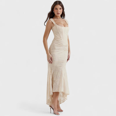 Carisia - Long Blue Dress