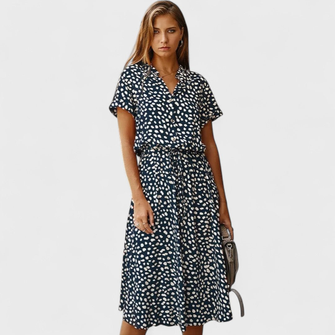 Madelina - Elegant Multicoloured Summer Dress