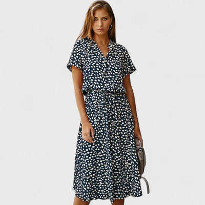 Madelina - Elegant Multicoloured Summer Dress