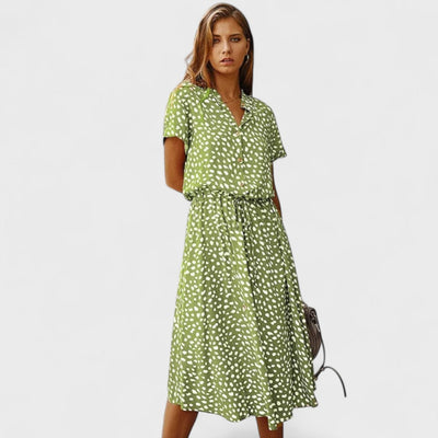 Madelina - Elegant Multicoloured Summer Dress