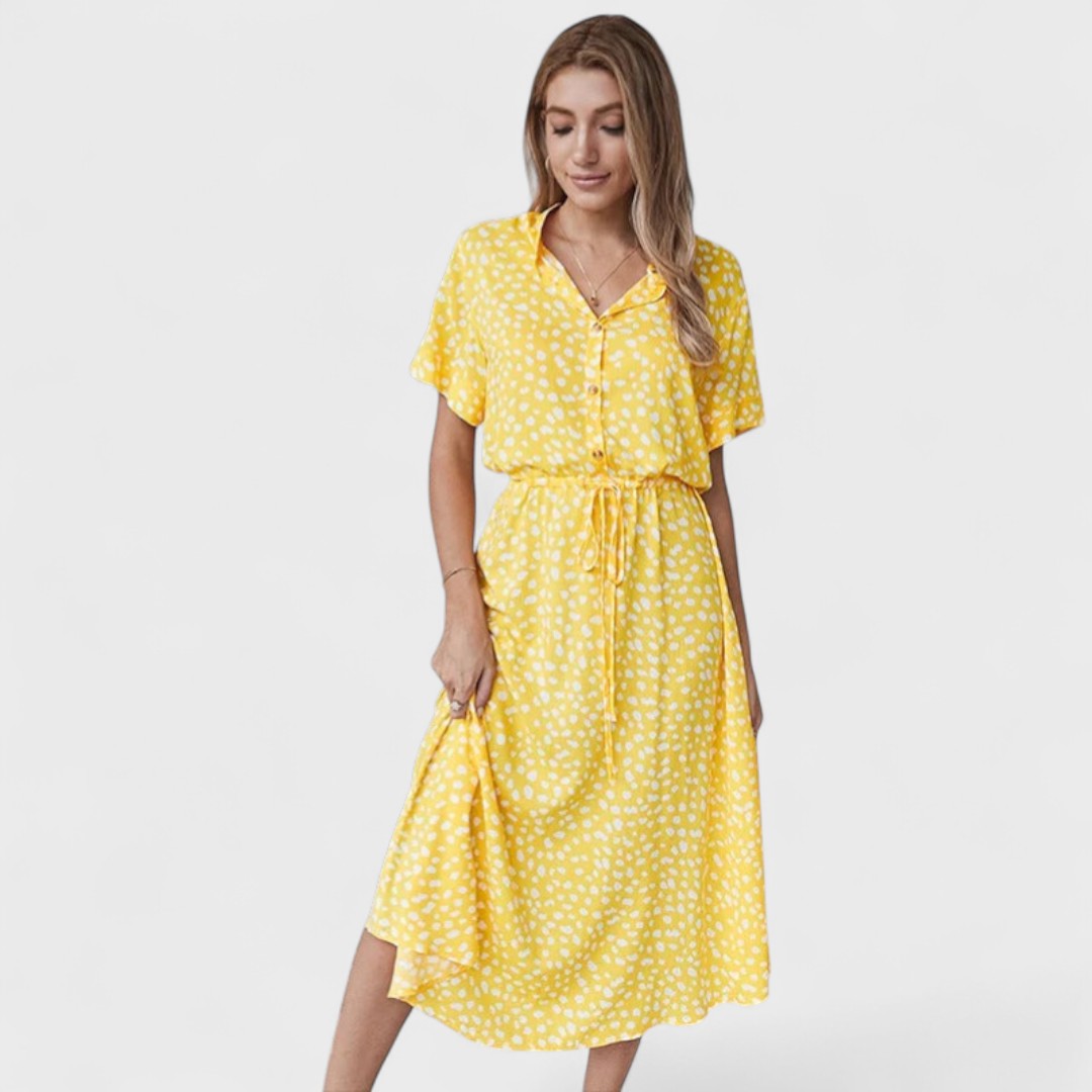 Madelina - Elegant Multicoloured Summer Dress