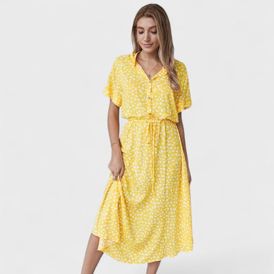 Madelina - Elegant Multicoloured Summer Dress