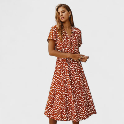 Madelina - Elegant Multicoloured Summer Dress