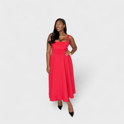Amelia – Timeless Fluid Midi Dress