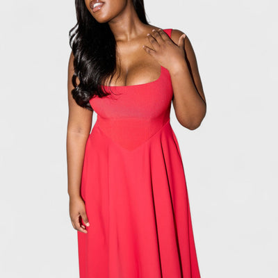Amelia – Timeless Fluid Midi Dress